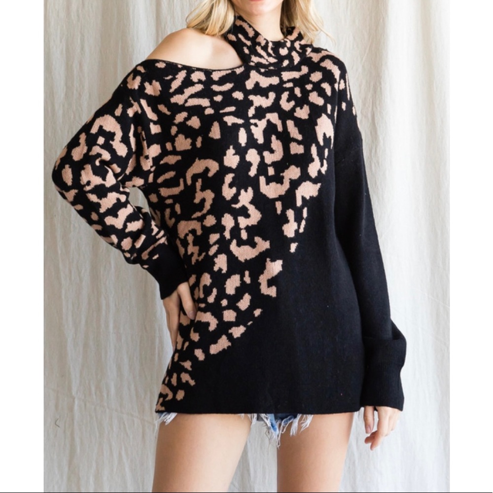 Open Shoulder Sweater